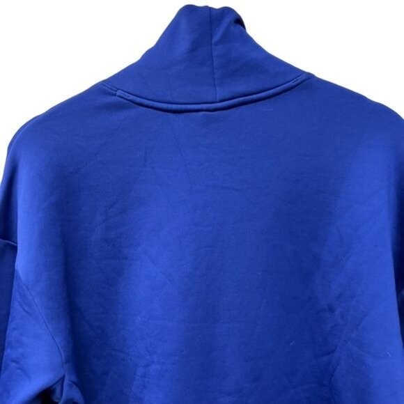 Nike Mock Turtleneck Royal Blue Pullover With Side Zip - Picture 7 of 8